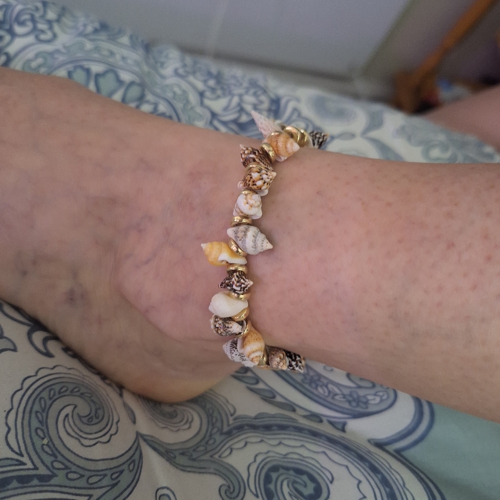 Seashell Ankle Stretch Bracelet